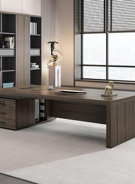 办公桌板桌椅轻组合董简约现代事长总老裁tb-72383班台主管经理办