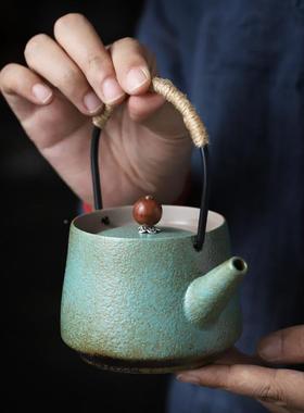 中式提梁壶具套装家煮用陶茶瓷茶壶茶炉温组蜡gfcj-190烛加热茶茶