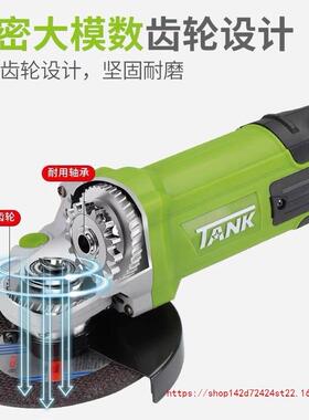坦克15大0角磨S工机15001角向磨光机1700业级功率水电UOD工专用切