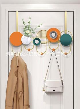 钩入户门玄关创意挂孔进门衣帽钩壁挂挂门口金属衣服墙打上100097