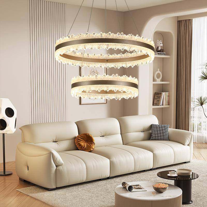 全44谱客厅吊灯意大轻奢圆环led厅主光灯设式计师样板房卧室餐厅,家装灯饰光源,智能吊灯,淘宝优惠券,粉丝福利购,淘宝优惠卷