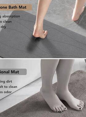 天硅泥水地垫现货硅藻然吸pq231116土脚垫卫生间藻浴室防滑雕刻花