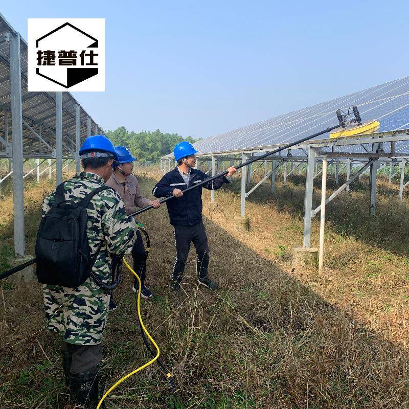 机双器头双电机电动光伏洗器太阳能光伏板清洗机设ZDP备人清清洁