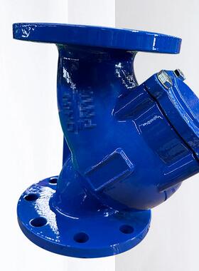 GL41H全通径Y型过滤器墨铸通铁TSP全径兰国标过滤器法除污过滤器