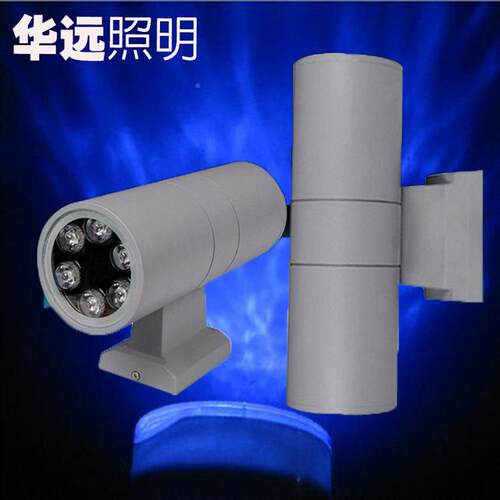 厂HY-BD001家水双头壁灯户W外防6W12W18W2436W方形壁灯上下双向壁