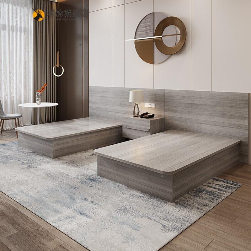 重庆酒店标间房全套床连锁KJE民宿公寓客家快捷宾馆出租房单间双