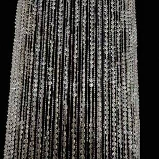 YQO帘新款亚克力飞蝶珠圆环吊顶婚酒珠店宴会厅线庆帘圆形成品链