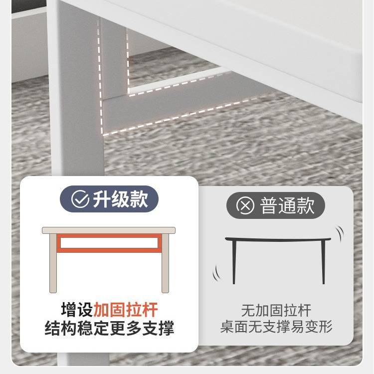 办公桌员工位办公室桌家用抽屉柜2人位职员桌椅组合简约现代桌子