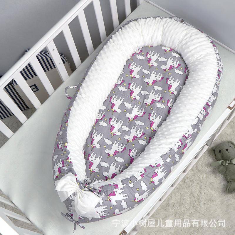 泡泡绒床中床便携可拆卸婴儿窝哄娃神器（真空包装）