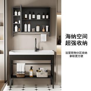 阳台陶瓷洗洗衣锈钢支38730台带盆盆衣池搓板超深洗衣槽水池脸盆