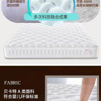 席梦思天然乳胶床垫 1.5m1.8米独立弹簧椰棕垫家用软垫席梦思定制
