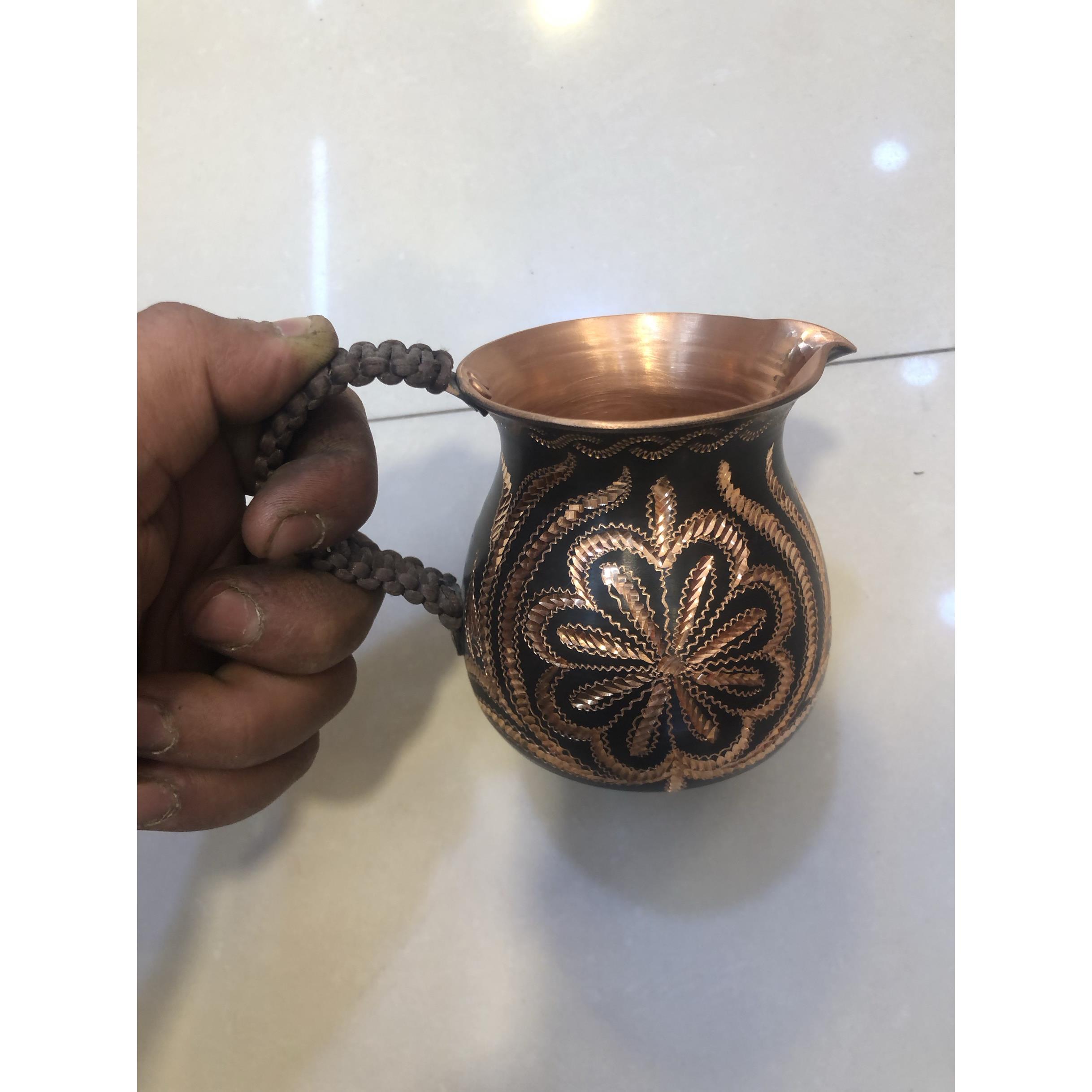 铜公道杯 手工紫铜分茶器加厚茶海茶漏套装功夫茶具配件