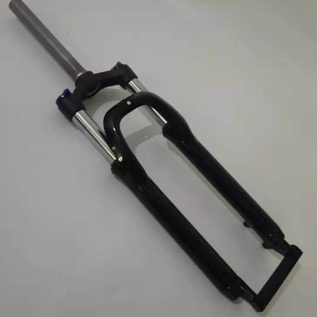 26/24/20/27.5/29寸山地自行车无牙纹碟刹肩控锁死避震前叉弹簧减