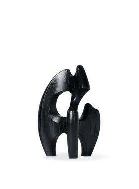 现代简约黑色抽象几何摆件软装饰品客厅玄关售楼处样板房间摆设品