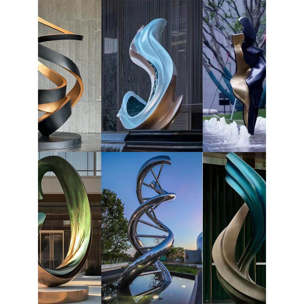 不锈钢飘带雕塑定制镜面发光螺旋异形地标建筑房地产抽象飘带摆件,家居饰品,装饰摆件,淘宝优惠券,粉丝福利购,淘宝优惠卷
