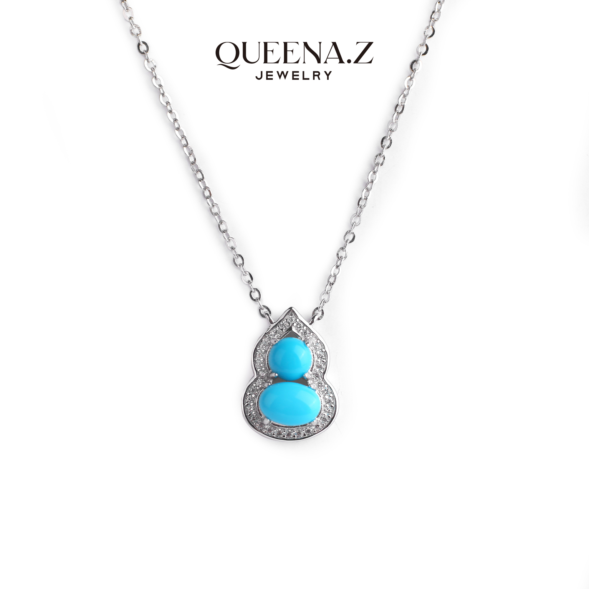 QUEENA.Z 新品设计师系列女士S925睡美人葫芦吊坠5mmHH8505026038