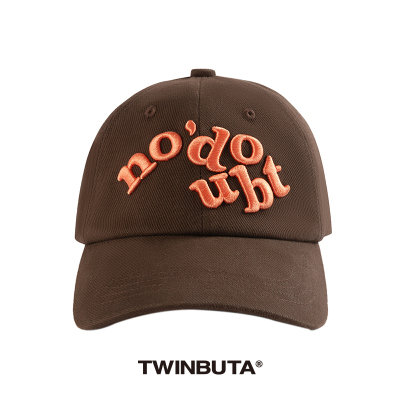 TWINBUTA｜NO DOUBT｜立体刺绣棕棒球帽