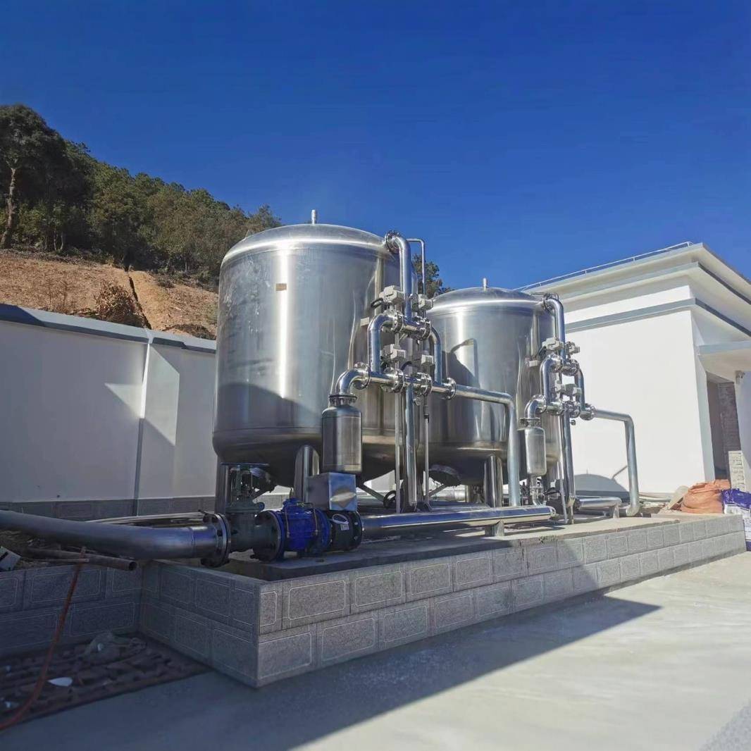 山泉水净化过滤器河水石英砂过滤器污水活性炭过滤器厂家