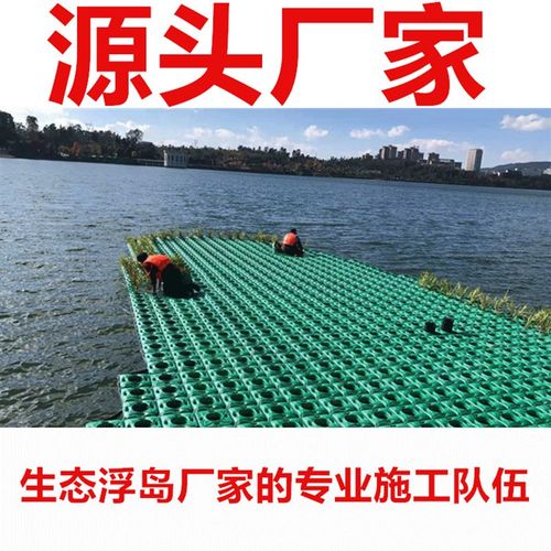 水上人工生态浮岛塑料浮床水面种植浮岛工程水面绿化植物浮岛施工