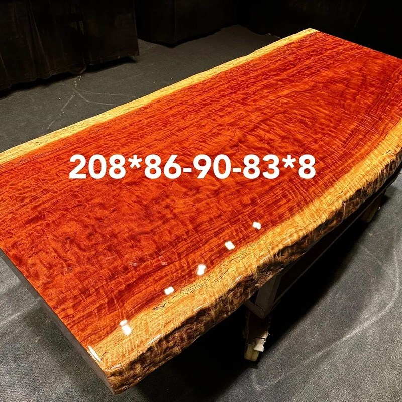 刚果花梨木大板桌实木餐桌茶桌自然边书桌办公桌会议桌大班台画案