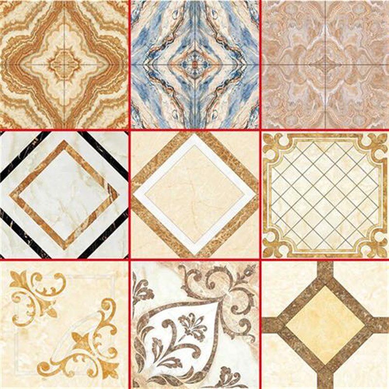 全抛釉拼花 客厅地砖800x800 背景墙砖 酒店地板砖 仿大理石瓷砖