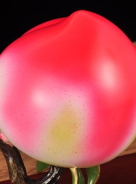 彩铜寿桃摆件家居客厅博古架装饰品送老人长辈生日贺寿祝寿礼物