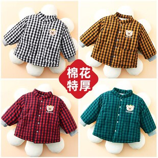 棉花棉袄儿童冬季加厚p婴儿外出厚棉服女男童内胆纯棉宝宝手工棉
