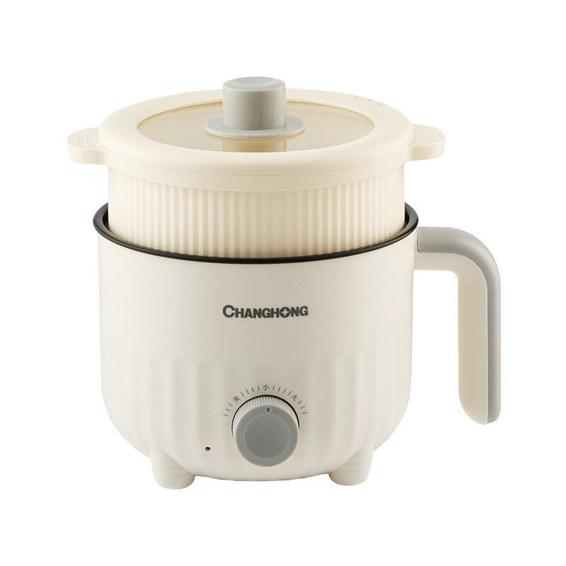 电煮锅小型多功能蒸煮炖涮一体宿舍煮面锅迷你小电锅1-2人小火锅