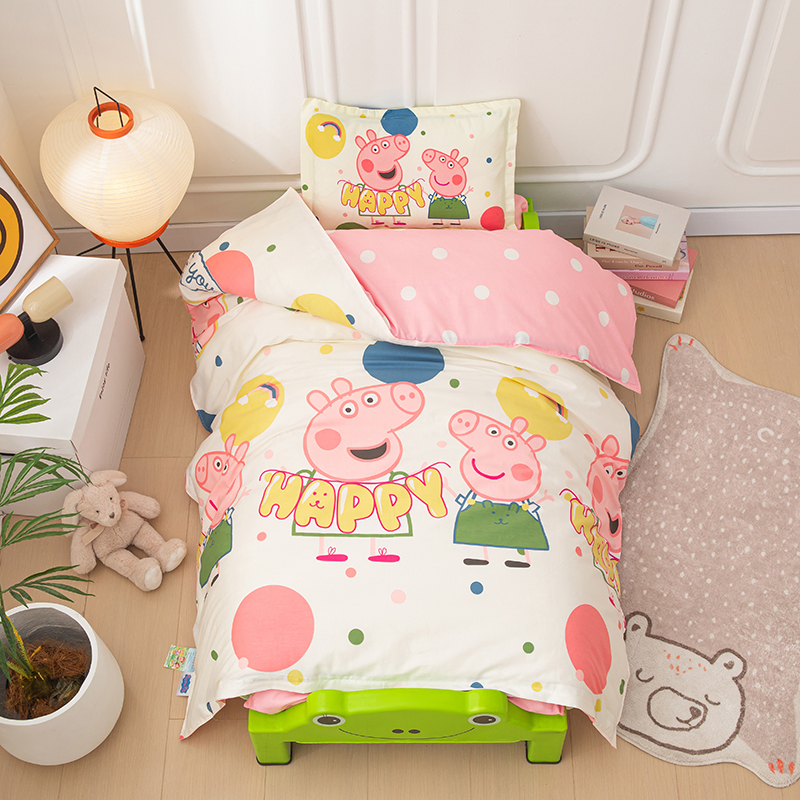 纯棉幼儿园被子三件套儿童被褥六件套宝宝午睡入园专用床上用品