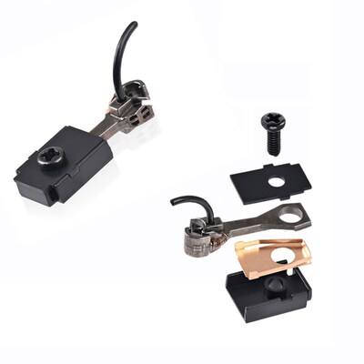 HO火车挂钩车钩盒子1/87电动火车美式欧洲车钩金属配件车头车厢