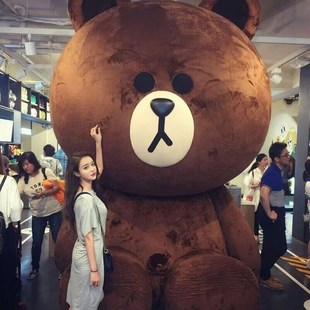 巨型3米4布朗熊公仔特大号3米超大毛绒玩具熊2.5米送女友布偶娃娃