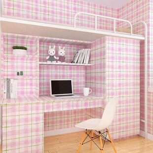 大学生宿舍墙纸自粘儿童房幼儿园壁纸男女孩寝室卡通桌面贴纸画