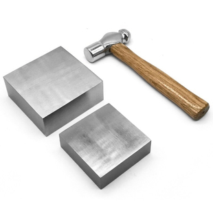 手工敲线圆头h锤首饰方形打金垫板铁块锤扁铜线金银丝戒指执模錾