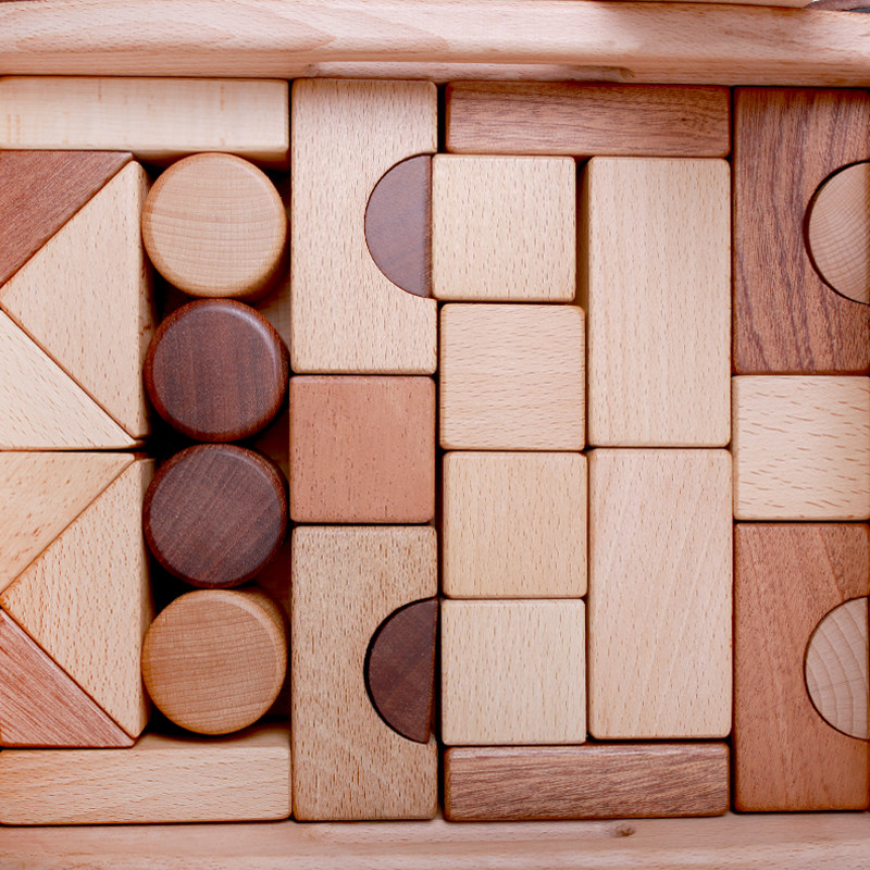 墨小小婴儿学步手推车玩具可坐大积木质宝宝多功能调速防侧翻助步