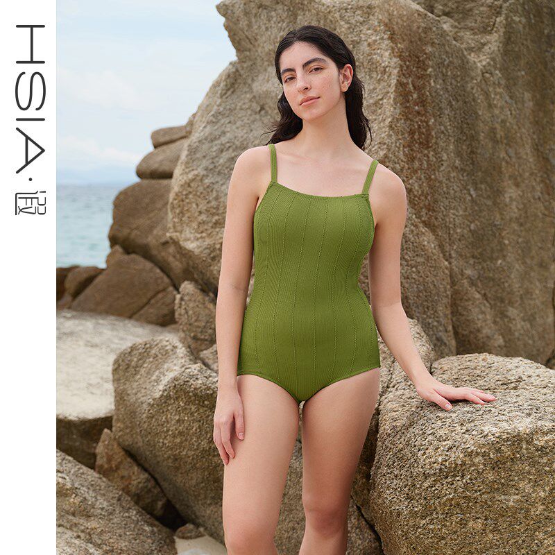 遐【遮肉显瘦】连体游泳衣女士多巴胺高级感2025大胸显小游泳衣