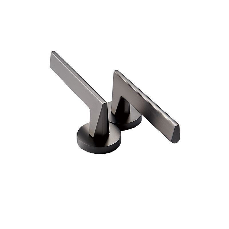 执手锁门锁室内分体锁磁吸静音卧室房门锁灰色实木门把手现代简约