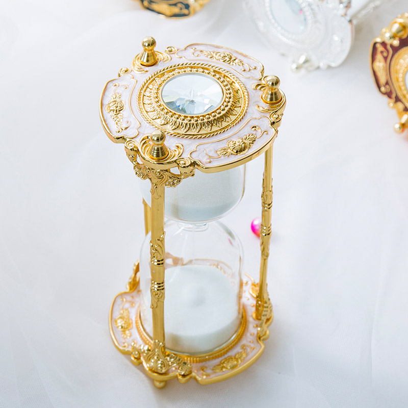 金属沙漏计时器15分钟家居饰品装饰客厅摆件生日结婚礼物新婚闺蜜
