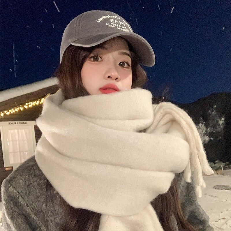 2024新款秋冬季保暖情侣围巾女生韩版冬天学生百搭披肩围脖白色男,服饰配件/皮带/帽子/围巾,围巾/丝巾/披肩,淘宝优惠券,粉丝福利购,淘宝优惠卷