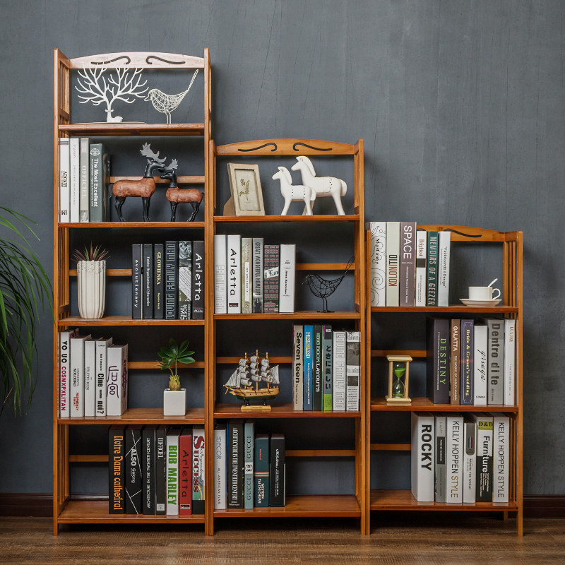 新疆包邮窝百货简易书架收纳置物架现代落地儿童学生用桌上小书柜,住宅家具,书架,淘宝优惠券,粉丝福利购,淘宝优惠卷