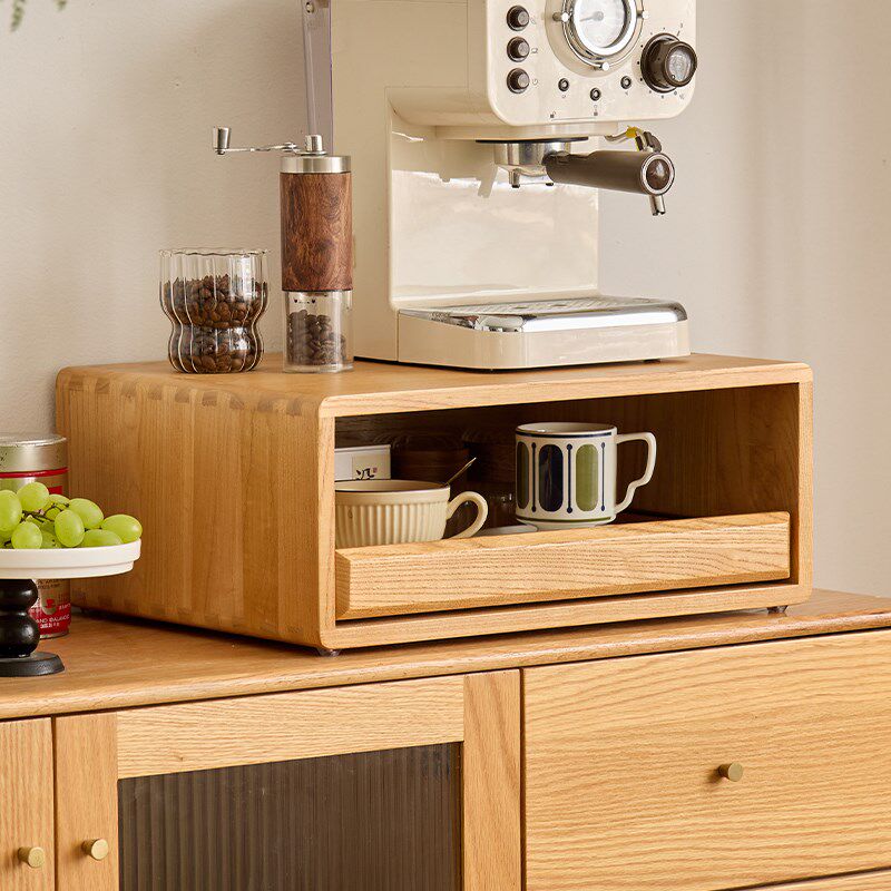 实木咖啡机置物杯子架桌面茶包器具收纳架吧台咖啡杯防尘置物架