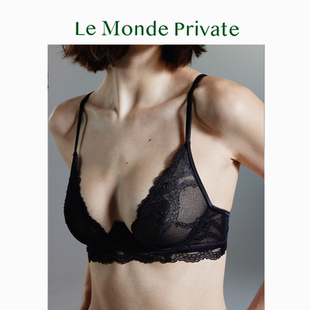 「薄物Misthing系列」网纱拼列维斯蕾丝舒适透气记忆软钢圈内衣