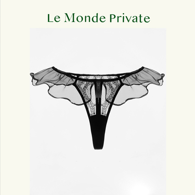 LeMondePrivate「悦己Engraving」荷叶边T字裤