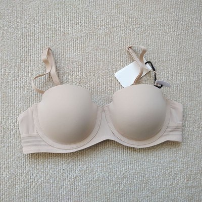 1/2半罩杯防滑上托文胸可拆肩带光面薄款女士内衣简约纯色胸罩