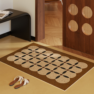 瓦西里中古包豪斯丝圈入户高x级感地垫门口进门内外耐脏加厚可定