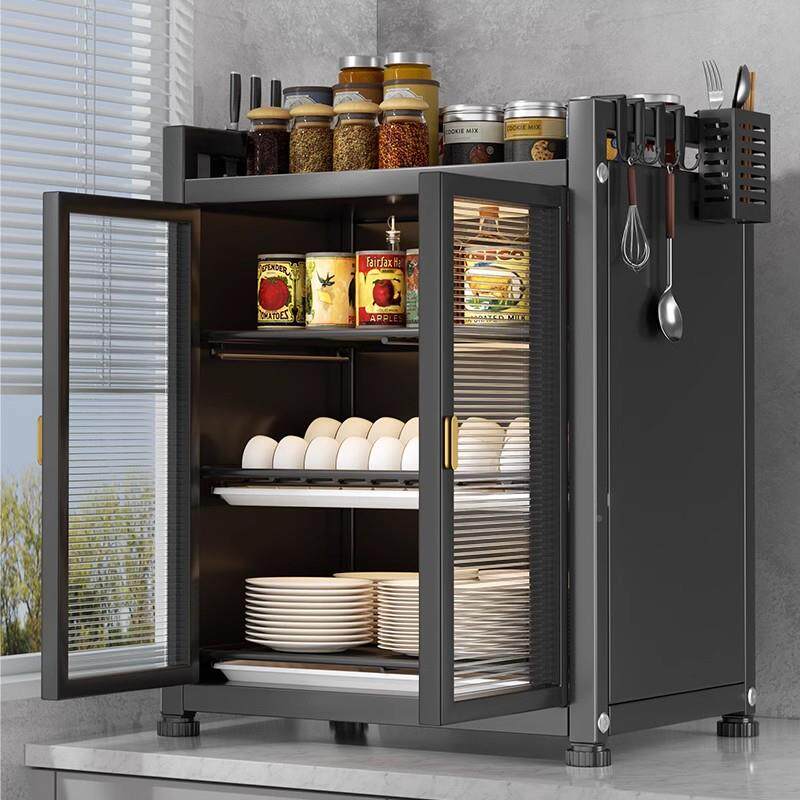 餐?柜厨房置物架多层家用台筷面具防尘收纳盒多功能盘碗F786￥8碗