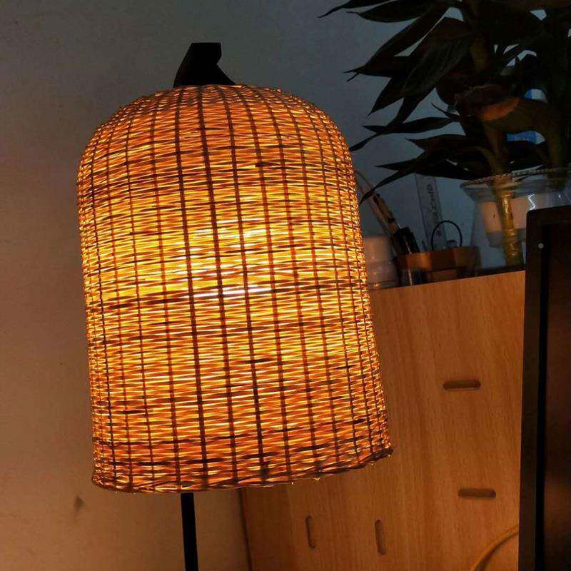 新中式创饭店竹民家宿农乐吧台竹艺灯笼吊灯竹YE471藤艺术意编装