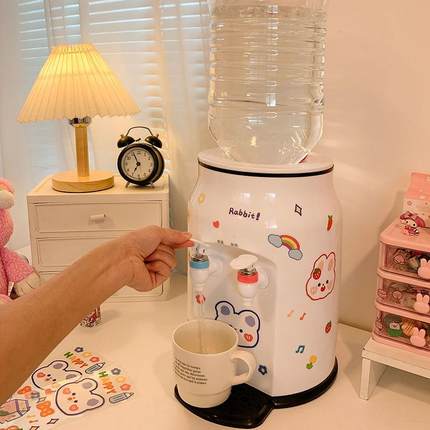 桌面饮生水XFX机小型迷你台式冷热两用饮出租屋学宿公舍家用办室