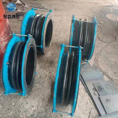 单球体可曲挠橡软接兰头304不锈XIH法钢软连接矩形电厂胶专用