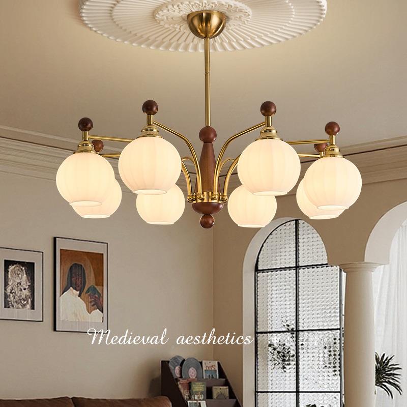 869中美厅古风客厅吊灯餐美式复古宋代学2025新款卧室厅吊灯大主