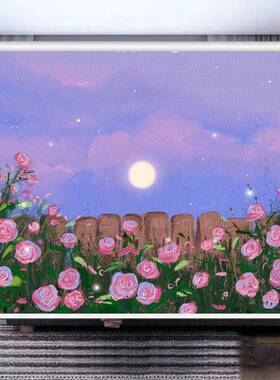 卧室客厅清小新油画窗帘卫生间窗户遮厨房帘遮阳防晒卷帘免打ZYA